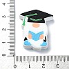 Graduation Theme Silicone Beads SIL-G010-01B-3