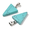 Synthetic Turquoise Pendants G-B127-04P-03-3