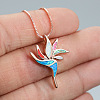 Hawaiian Bird Brass with Opal Pendant Necklaces FS-WG2F97F-01-2