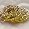 Brass Rhinestone Tennis Bracelets WG6EB7A-02-1