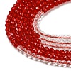 Transparent Gradient Color Glass Beads Strands GLAA-H021-01A-37-3