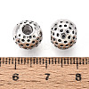 Textured Tibetan Style Alloy Beads PALLOY-T093-30AS-3