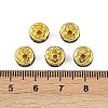 Brass Rhinestone Spacer Beads RB-A014-Z8mm-06G-2