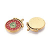 304 Stainless Steel Enamel Pendants STAS-N124-35B-G-2