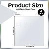 4 Sheets ABS Plastic Mould Plates DIY-OC0015-88A-2