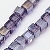 Electroplate Glass Bead Strands EGLA-J028-2x2mm-AB11-3
