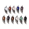 Natural & Synthetic Gemstone Alloy Big Pendants FIND-E023-01AS-1