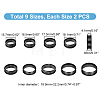 Unicraftale 18Pcs 9 Size 201 Stainless Steel Grooved Finger Ring Settings STAS-UN0049-98EB-3