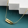 Ion Plating(IP) 304 Stainless Steel Serpentine Chain Necklaces NJEW-K255-33G-3