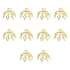 20Pcs Brass Bead Cap Pendant Bails KK-YW0003-45G-1