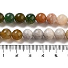 Natural Bamboo Leaf Agate and Indian Agate Beads Strands G-B095-A04-02-5