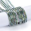 Electroplate Glass Beads Strands EGLA-K014-B-FR01-2