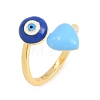 Brass Cuff Open Rings for Women KK-CBA17E5-01G-4