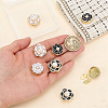 8Pcs 4 Styles Alloy Cufflinks HJEW-PH02558-3