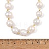 Natural Baroque Pearl Keshi Pearl Potato Beaded Necklaces NJEW-JN06485-3