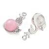 Alloy Rhinestone Pendants FIND-D044-22P-03-2