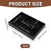 2Pcs Desktop 4-Grid PU Leather Organizer Display Storage Trays CON-CA0001-036B-2