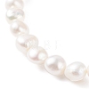 Gemstone Chips & Natural Pearl Stretch Bracelet for Women BJEW-JB07654-5