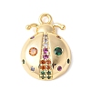 Brass Micro Pave Cubic Zirconia Pendants X1-KK-U064-13G-1