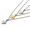 304 Stainless Steel 3 Layer Necklaces NJEW-L458-042M-5