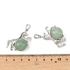 Natural Green Aventurine Pendants G-D102-01P-02-3
