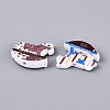 Printed Opaque Acrylic Beads OACR-Q198-02-3