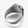 304 Stainless Steel Wide Band Rings RJEW-G092-27AG-23mm-2