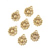 Sunflower Tibetan Style Alloy Pendants TIBEP-YW0001-52AG-2