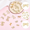 34Pcs 17 Styles Rack Plating Alloy Beads FIND-PA0001-46-6
