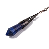 Natural Lapis Lazuli Pointed Dowsing Pendulum Big Pendants G-H285-06R-A29-3