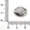 Brass Micro Pave Cubic Zirconia Beads KK-L229-025P-3