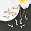 SHEGRACE Brass Micro Pave Clear Cubic Zirconia Pendants XGRQ29051-394G-L-5