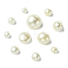 About 660 Pcs 330G 11 Styles 1-Hole ABS Plastic Imitation Pearl Buttons BUTT-CJ0001-08-8