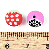 Fruits Theme Handmade Polymer Clay Beads CLAY-T022-04M-3