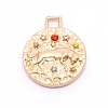 Alloy Colorful Rhinestone Pendants PALLOY-WH0081-54D-1