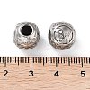 304 Stainless Steel Rhinestone European Beads STAS-A092-10W-P-3