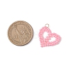 Glass Seed Beaded Pendants PALLOY-MZ01158-01-2