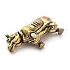 Brass Rhinoceros Figurines DJEW-C017-01AB-3