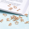 Alloy Rhinestone Charms ALRI-T008-01G-23