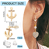 10pcs Brass Cubic Zirconia Stud Earring Findings KK-BC0010-25-2