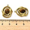 Natural Tiger Eye Pendants STAS-H438-10G-04-3