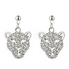 Alloy Rhinestone Dangle Stud Earrings FS-WG75FBE-02-1