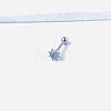 Sun 316L Surgical Stainless Steel with Synthetic Opal Tongue Rings FS-WGFD6E3-11-1