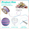 4 Rolls 4 Colors Segment Dyed Macrame Cotton Cord OCOR-YW0001-27A-3