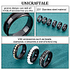 Unicraftale 10Pcs Stainless Steel Grooved Finger Ring Settings STAS-UN0039-22A-6