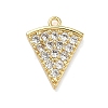 Brass Micro Pave Cubic Zirconia Pendants KK-C254-03G-1