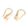 Brass Earring Hooks KK-H102-09G-2