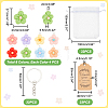 AHADERMAKER DIY Flower Keychain Making Kit DIY-GA0003-82-2