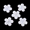 Plating Opaque Acrylic Imitation Shell Bead Cap OACR-P039-03D-1