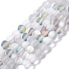 Synthetic Moonstone Beads Strands G-E573-01A-14-1